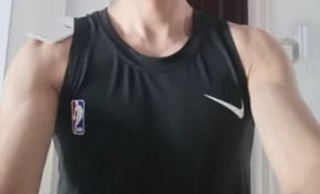 Customer photo review of Elite Pro White Compression Tank Top