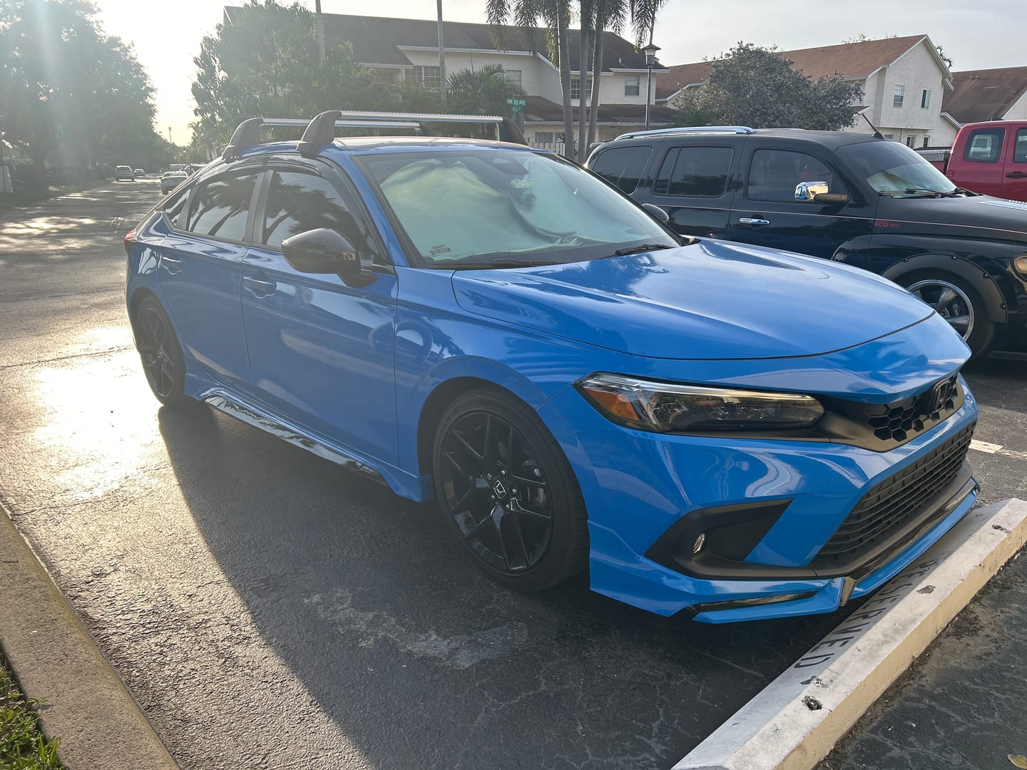 Customer photo review of 2022-Up Honda Civic Acura Integra | JDM Clip-On Side Vent Window Visors Rain Guard