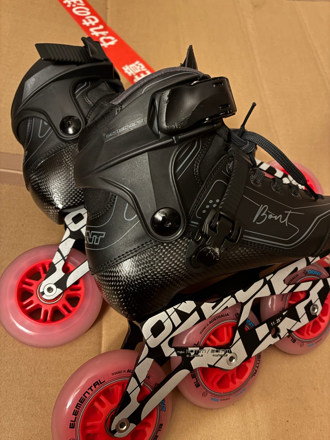 Customer photo review of Semi Race III 195mm Inline Skate Boots