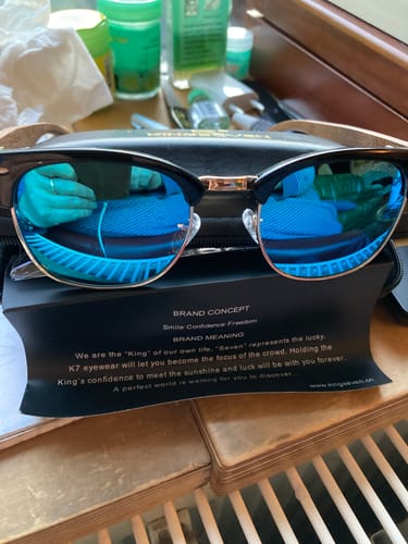Customer photo review of KINGSEVEN™ - 2024 Bamboo Designer Sonnenbrille Handgefertigt aus Edlem Naturholz