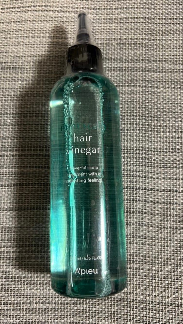 Customer photo review of Taukainas galvas ādas kopšanai A'pieu Mint Scalp Hair Vinegar