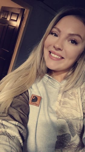 Customer photo review of Sunny Hair Clip in Highlights Human Hair Extensions Blonde 16/22