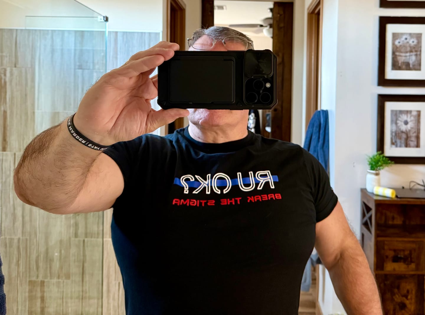 Customer photo review of Stigma-Breaking Unisex Tee