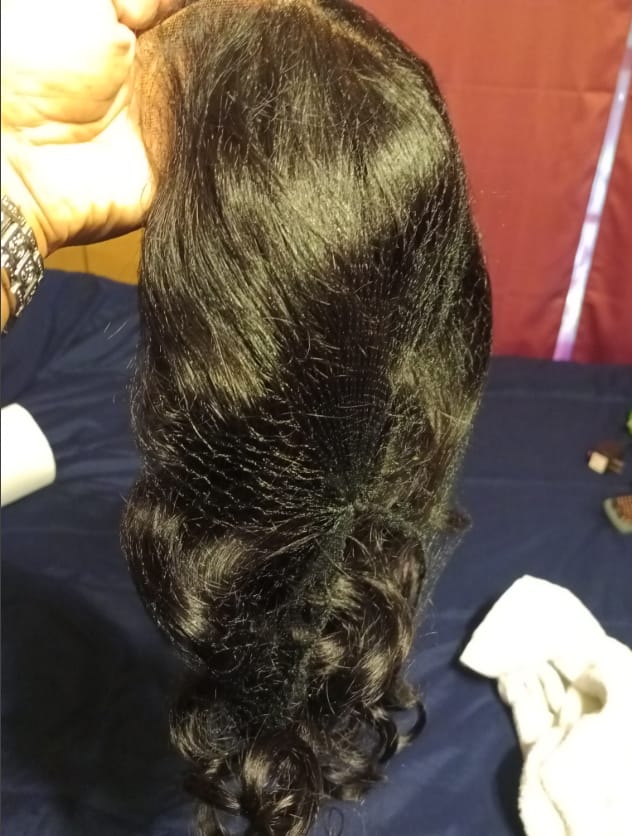 Customer photo review of Wavymy Body Wave Pre-bleached Wear Go Glueless HD Lace Wigs 6x4 Lace Closure Wigs 180% Density
