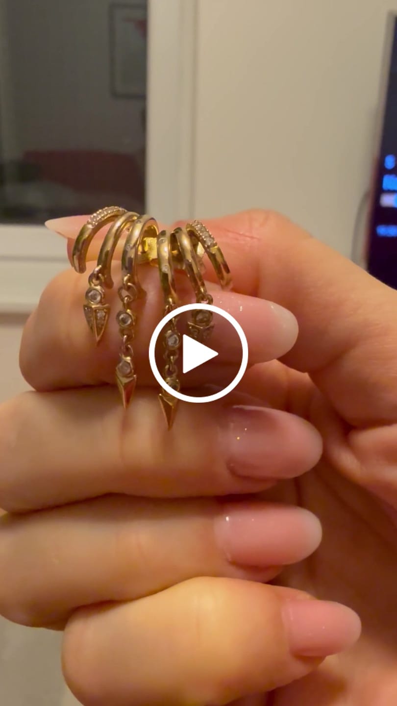 Customer video review of Sienna Illusion Earrings