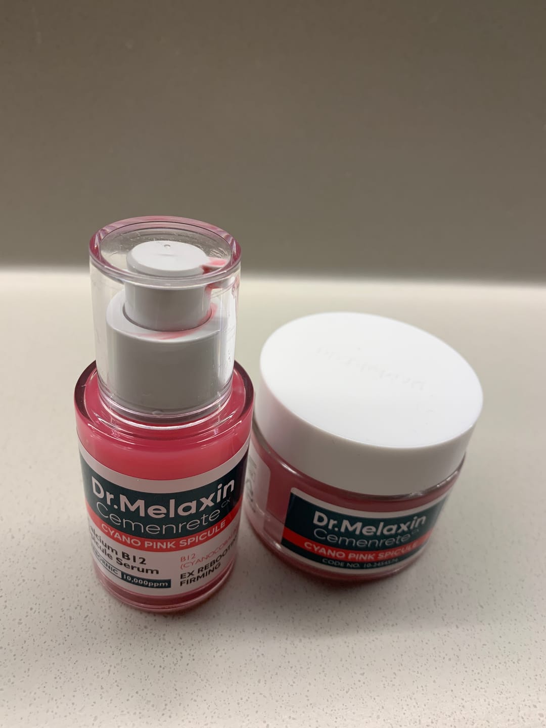 Customer photo review of Atjaunojošs serums ar mikrokapsulām Dr.Melaxin Cemenrete Cyano Pink Spicule Serum