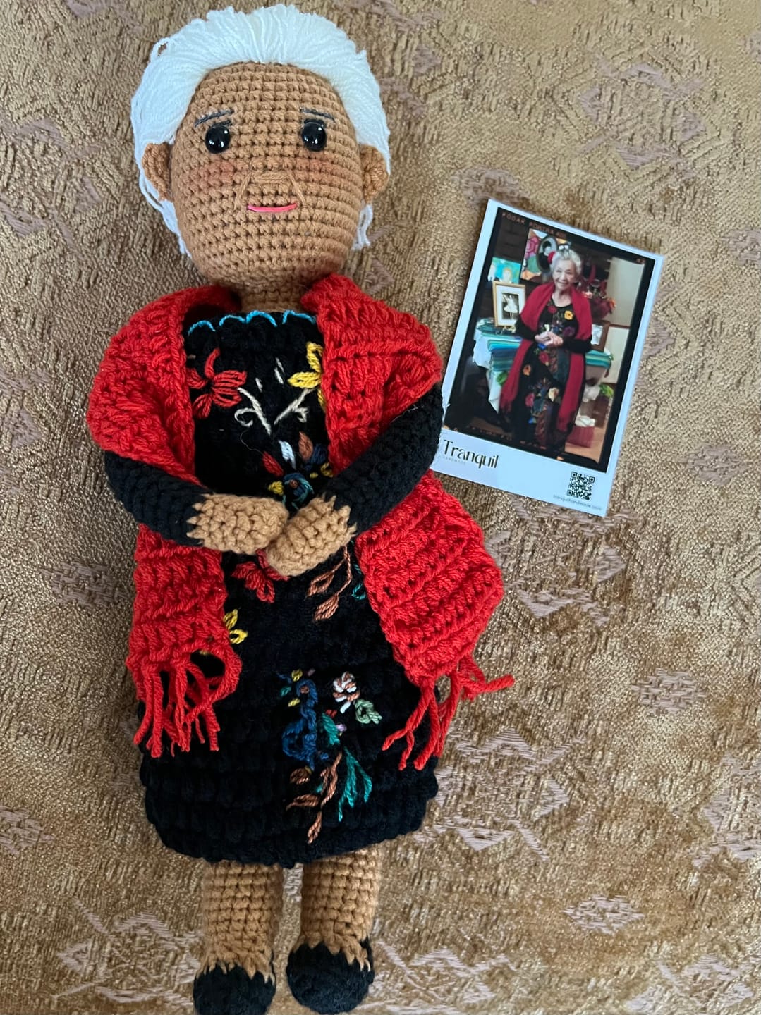 Customer photo review of Tranquil® - Personalized Crochet Doll (Bigger sizes)