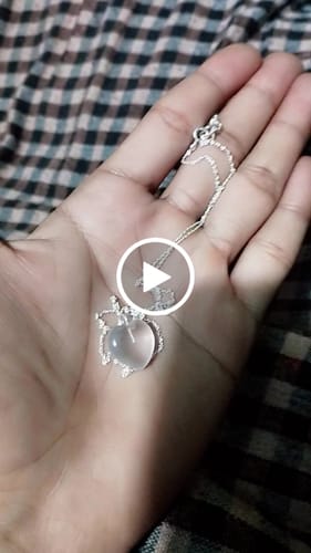 Customer video review of adya - Rose quartz Heart Pendant