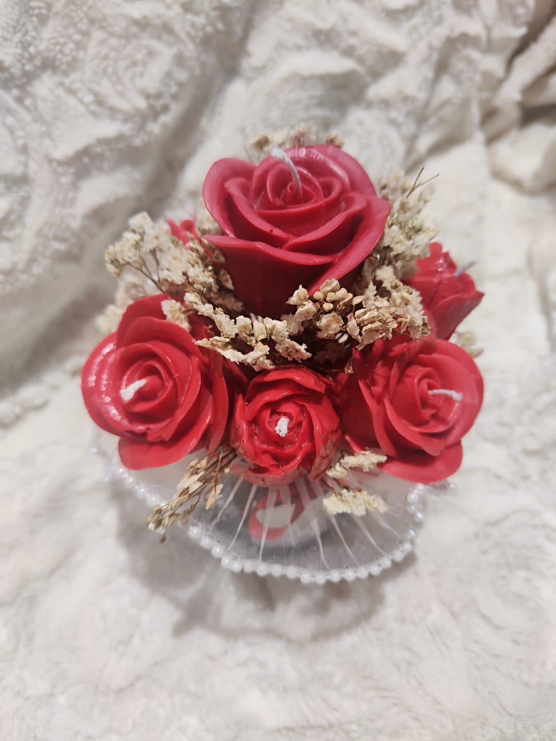 Customer photo review of Colorante líquido para velas ROJO TOMATE