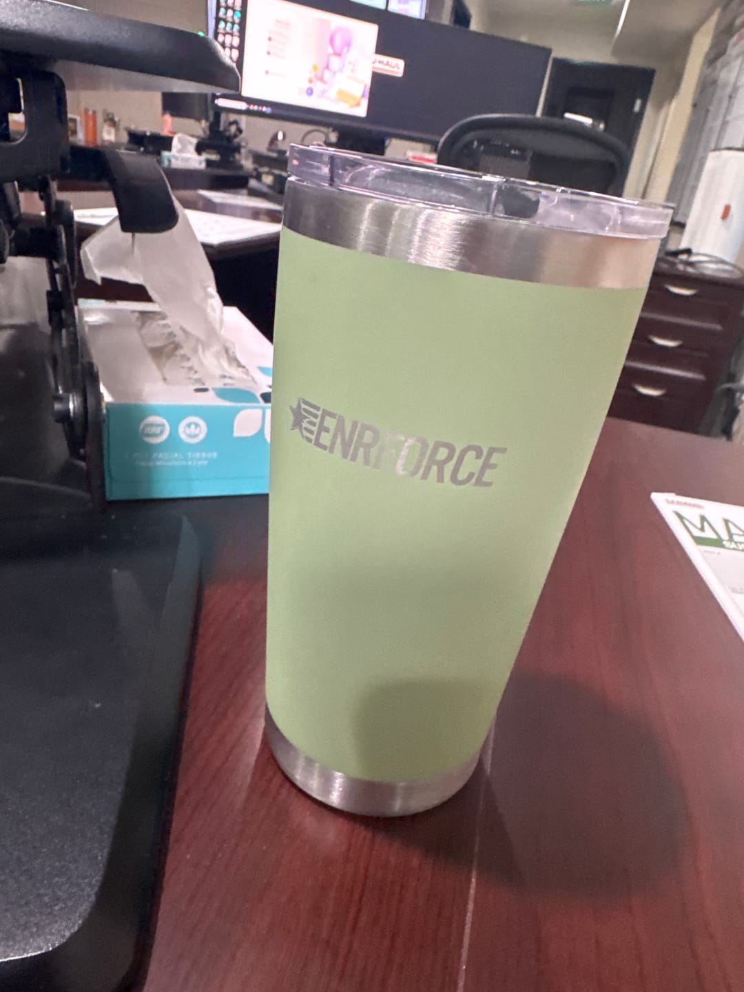 Customer photo review of 20 OZ Soft Matte Tumbler