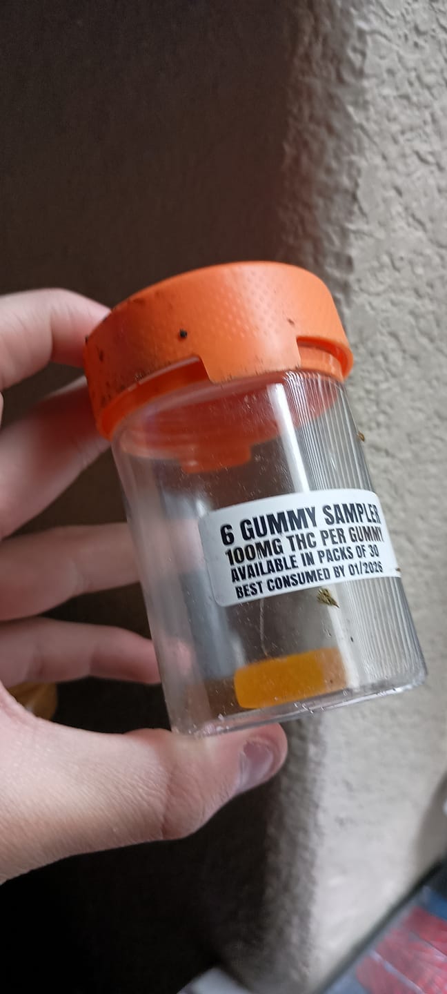 Customer photo review of Alpha 6 Gummy Sampler Jar 600mg THC +  THCP Vegan