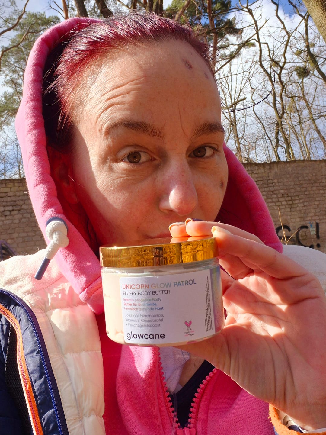Customer photo review of Unicorn Glow Patrol Fluffy Body Butter