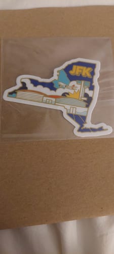 Customer photo review of Airport Sticker | JFK - New York