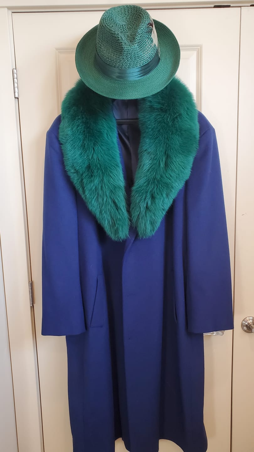 Customer photo review of Fox Fur Scarf And Cuff Set In Plush Silhouette For Winter Warmth — Blush Rose | KIMLUD