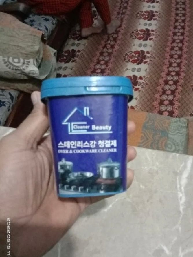 Customer photo review of Korean Cookware Magic Cleaner - (IMPORTED)