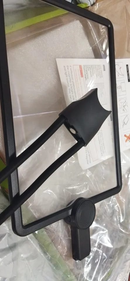 Customer photo review of Led Magnifying Glass Hanging Neck Handheld Desktop Large Screen Lens Acrylic Magnifying Glass for Seniors Reading Sewing Jewels