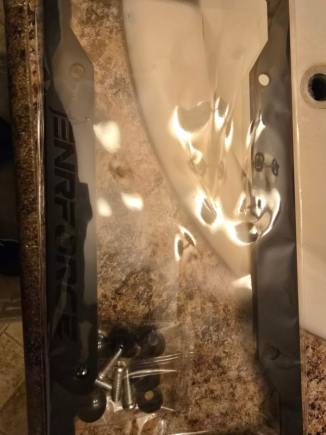 Customer photo review of Enrforce License Plate Cover