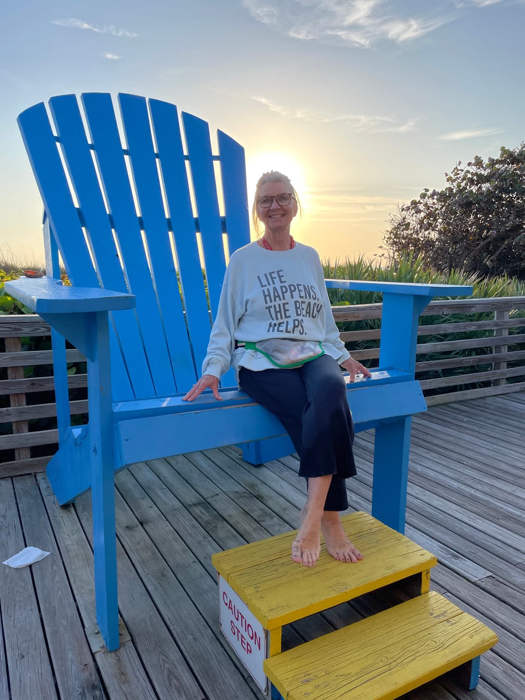 Customer photo review of Life Happens. The Beach Helps.