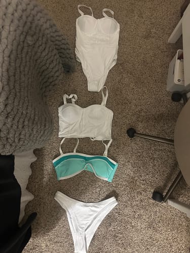 Customer photo review of MYSTERY-BAG 4 Luxury Swimwear Pieces