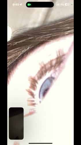 Customer photo review of Lash Growth Serum