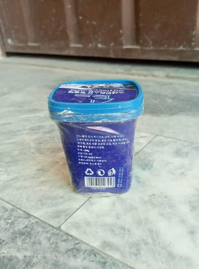 Customer photo review of Korean Cookware Magic Cleaner - (IMPORTED)