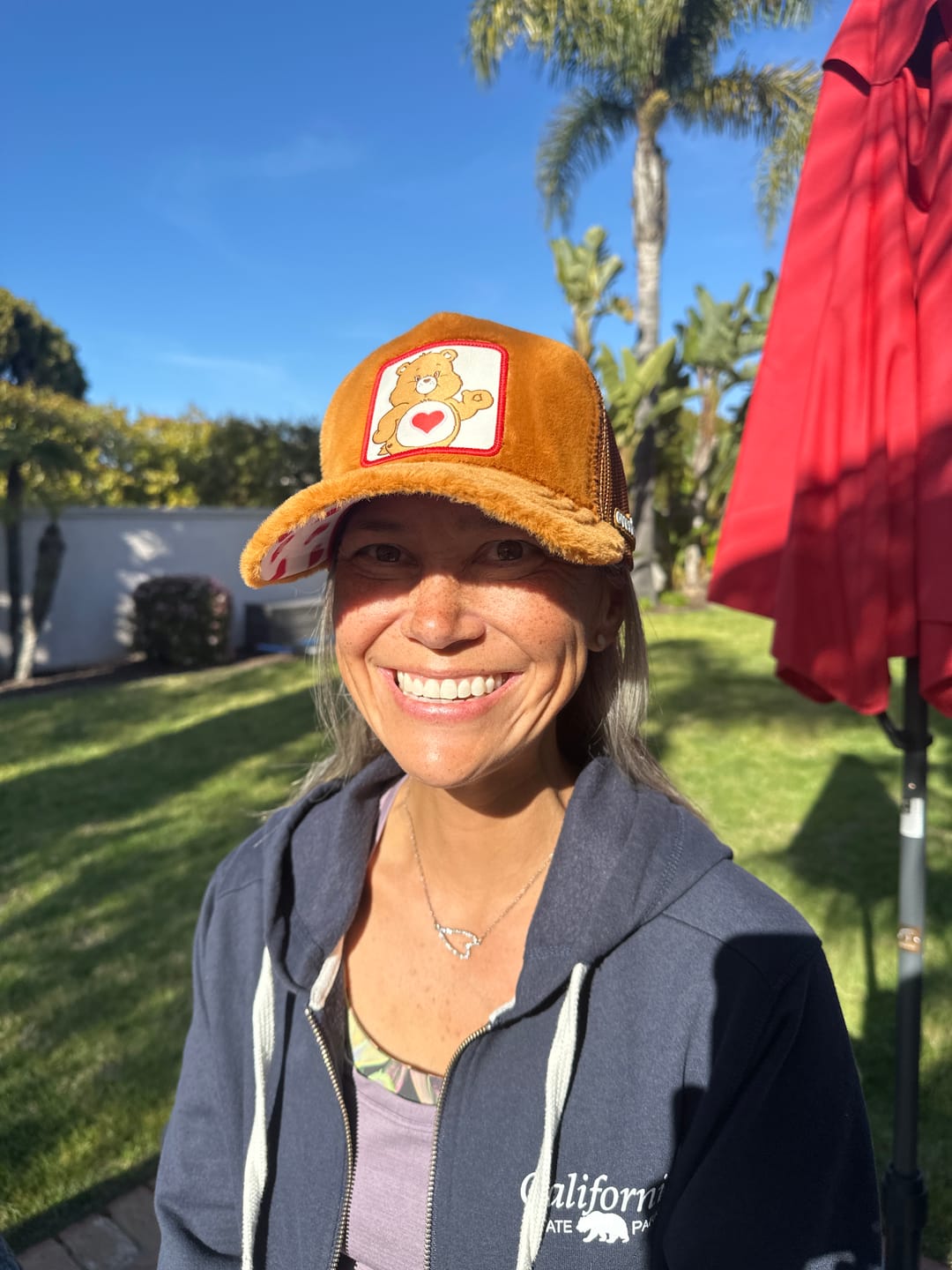 Customer photo review of OVERLORD X Care Bears:  Tender Heart Bear Trucker Cap