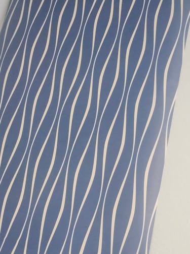 Customer photo review of Blue Lines Peel and Stick Removable Wallpaper 1473