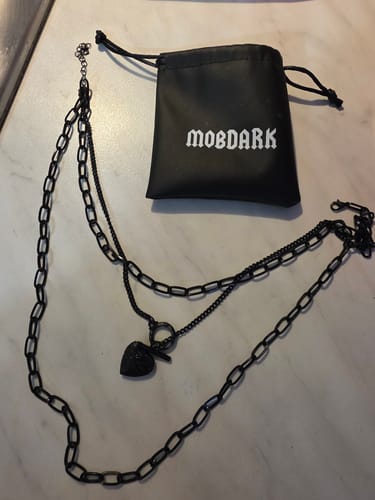 Customer photo review of Triple Chain Necklace