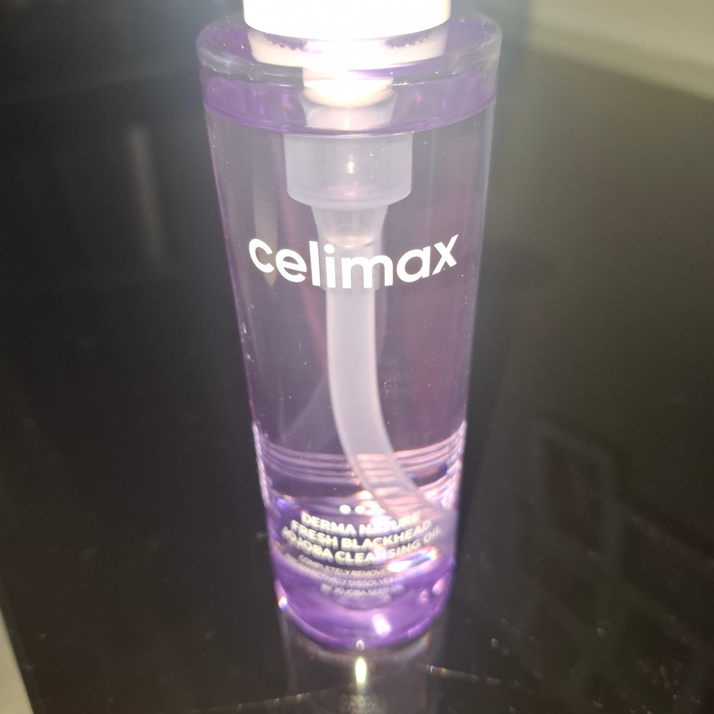 Customer photo review of Hidrofīlā eļļa melno punktiņu novēršanai Celimax Derma Nature Fresh Blackhead Jojoba Cleansing Oil