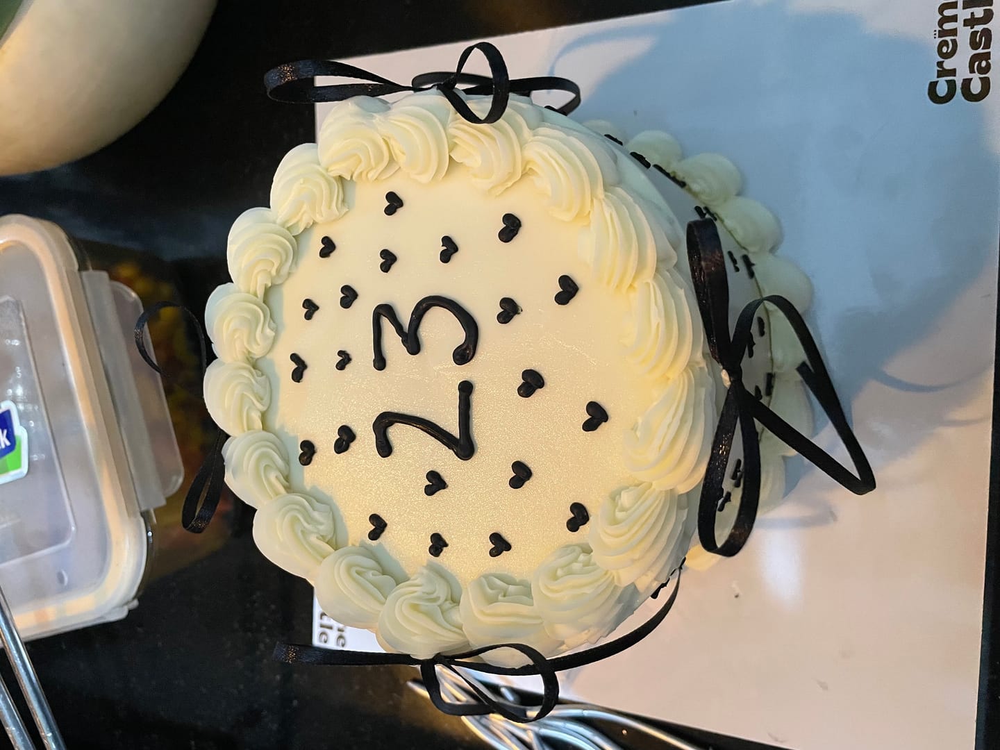 Customer photo review of Ribbon Heartful Cake