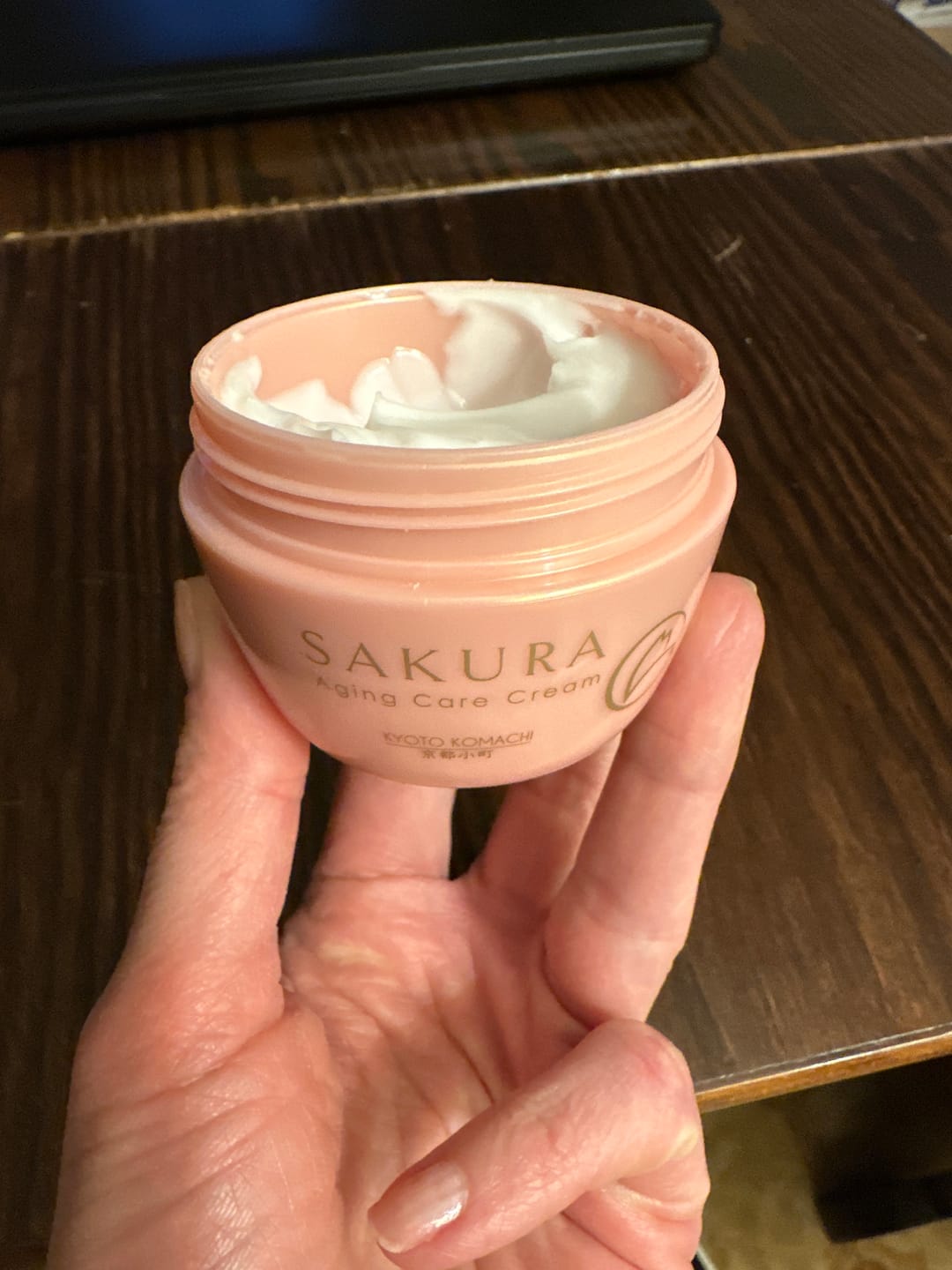 Customer photo review of KYOTO KOMACHI Sakura Aging Care Cream