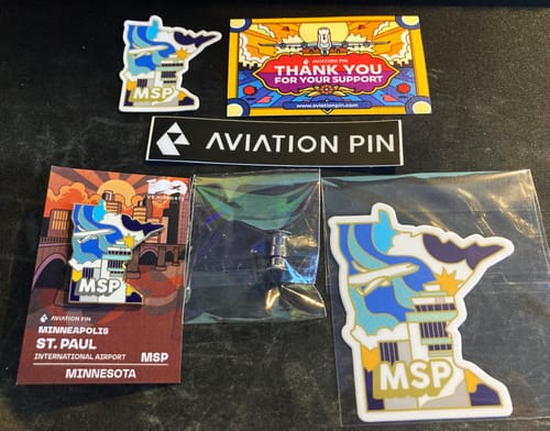 Customer photo review of Airport Sticker | MSP - Minnesota