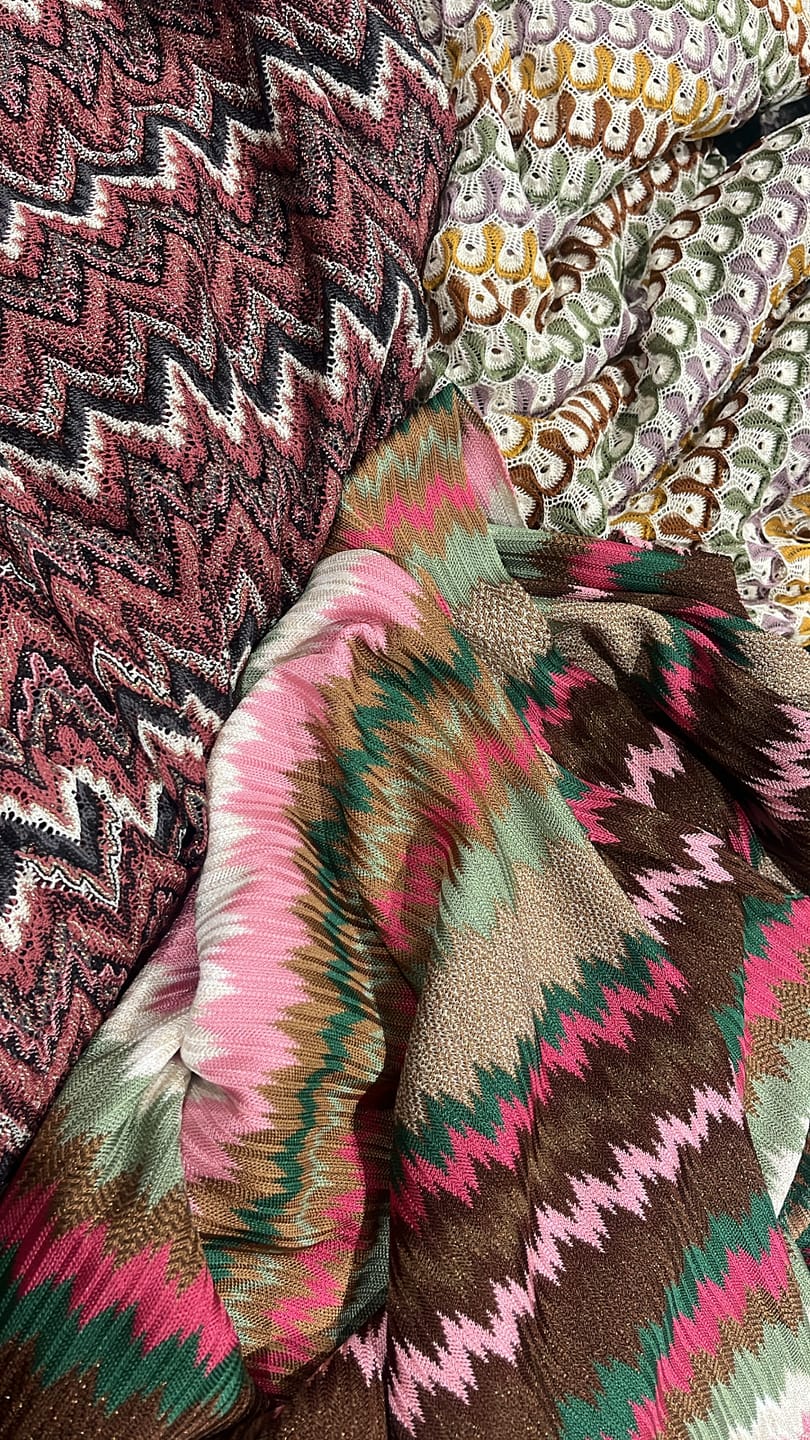 Customer photo review of Shimmer Zigzag Knit Jersey Fabric