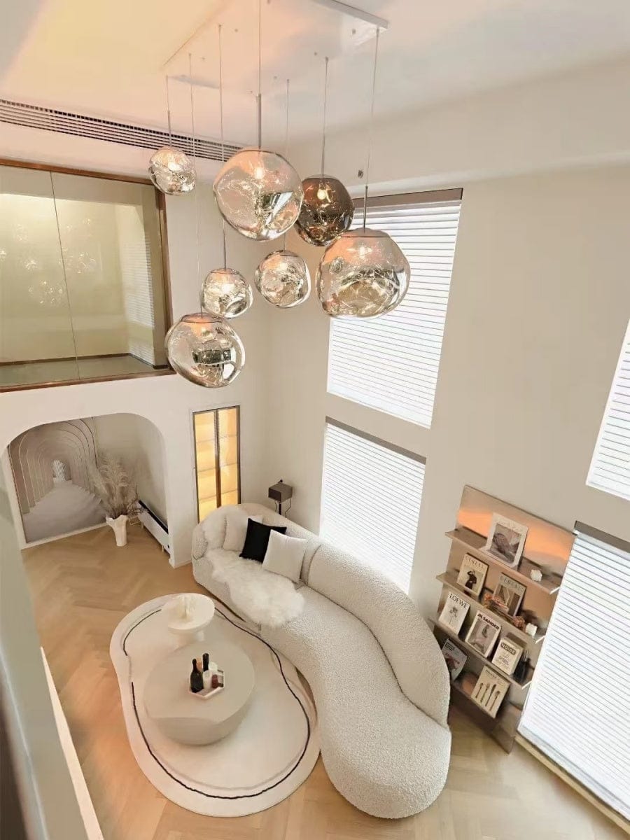 Customer photo review of Tambora Lava Pendant Light(MixedSizes), Bulb Version