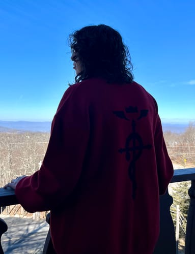 Customer photo review of Alchemist Cardigan