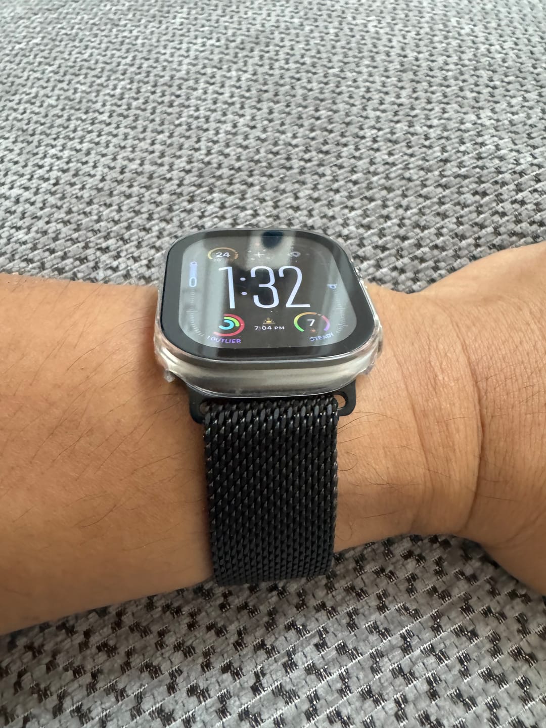Customer photo review of Titanium Milanese Loop