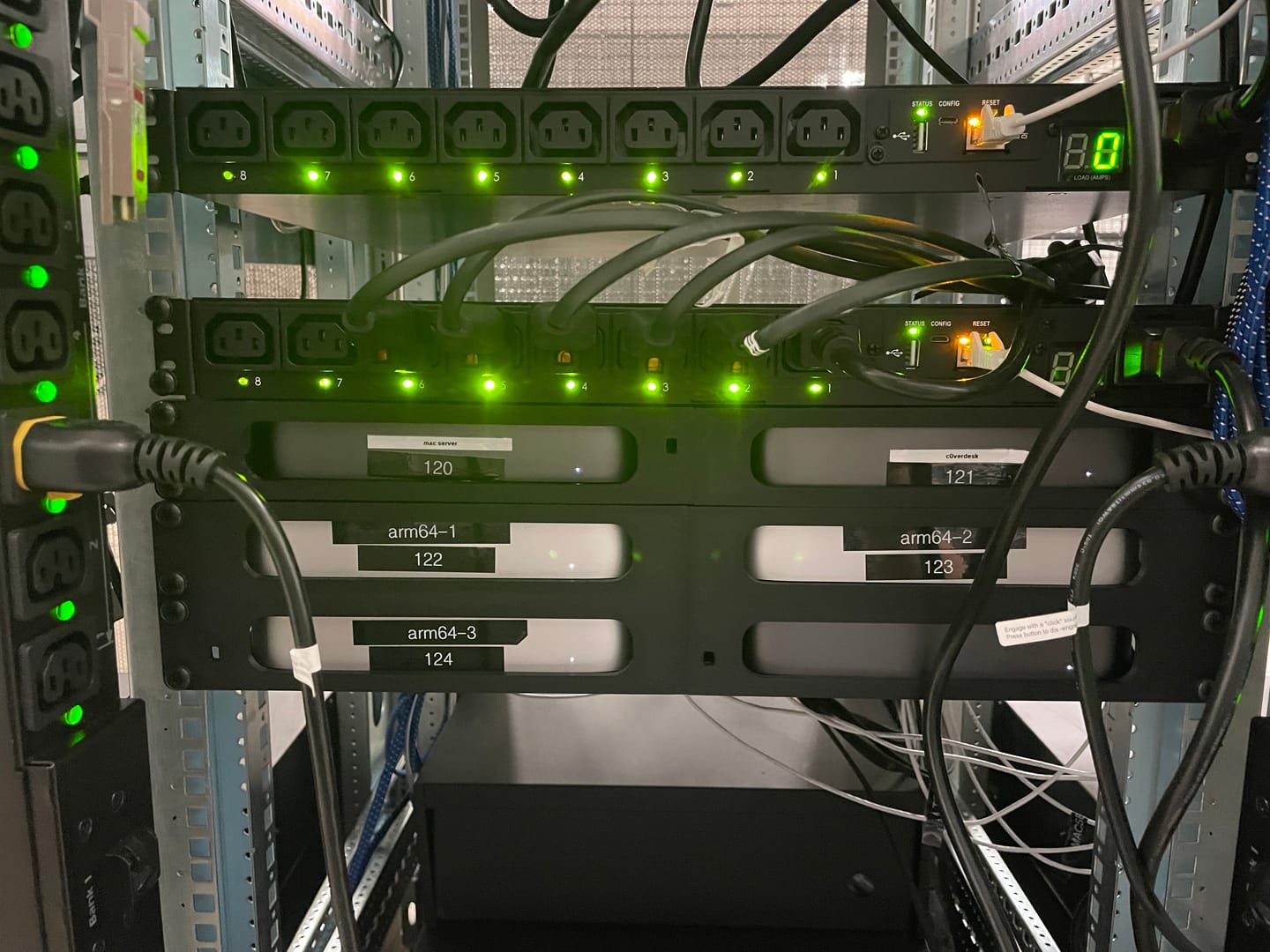 Customer photo review of Rack mount for Apple Mac Mini (Modular)