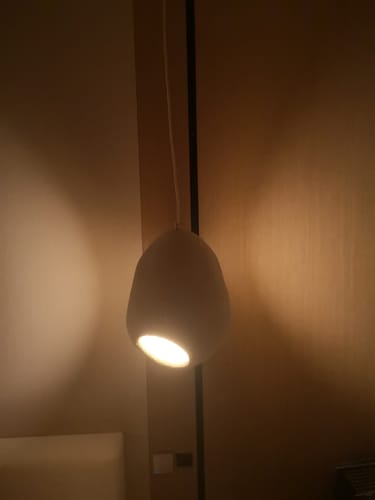 Customer photo review of Wabi Sabi Resin Pendant Light HTD-IP1386012 D28*H39cm Beige
