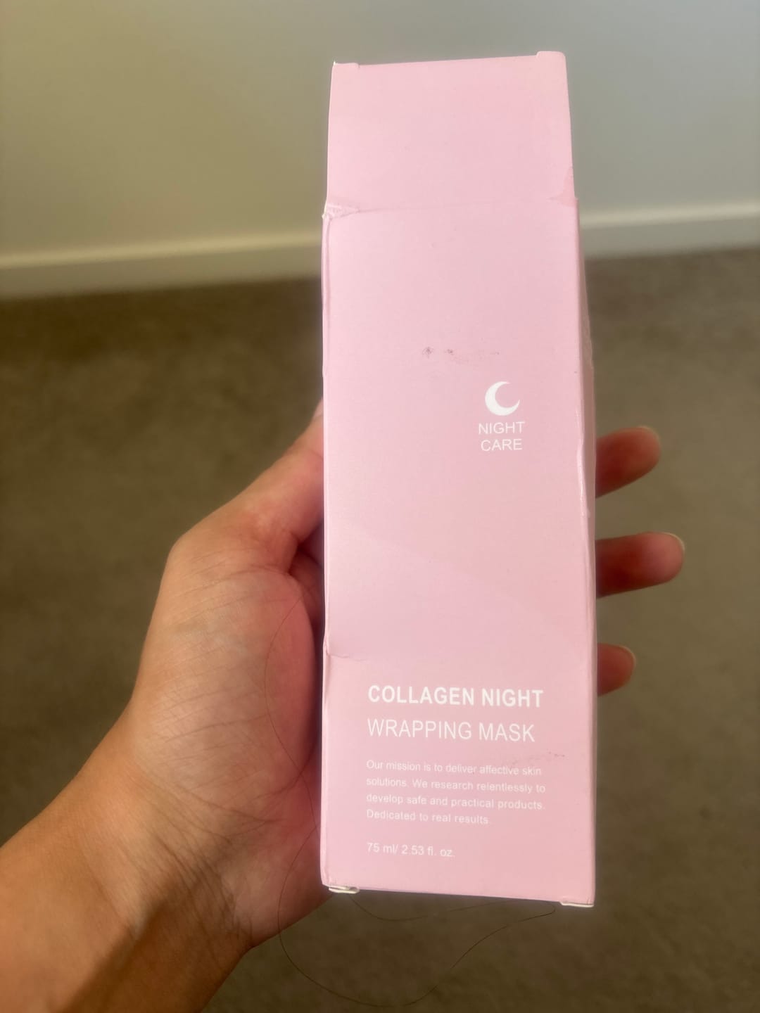 Customer photo review of The Naked Skin™ Collagen Overnight Wrapping Mask