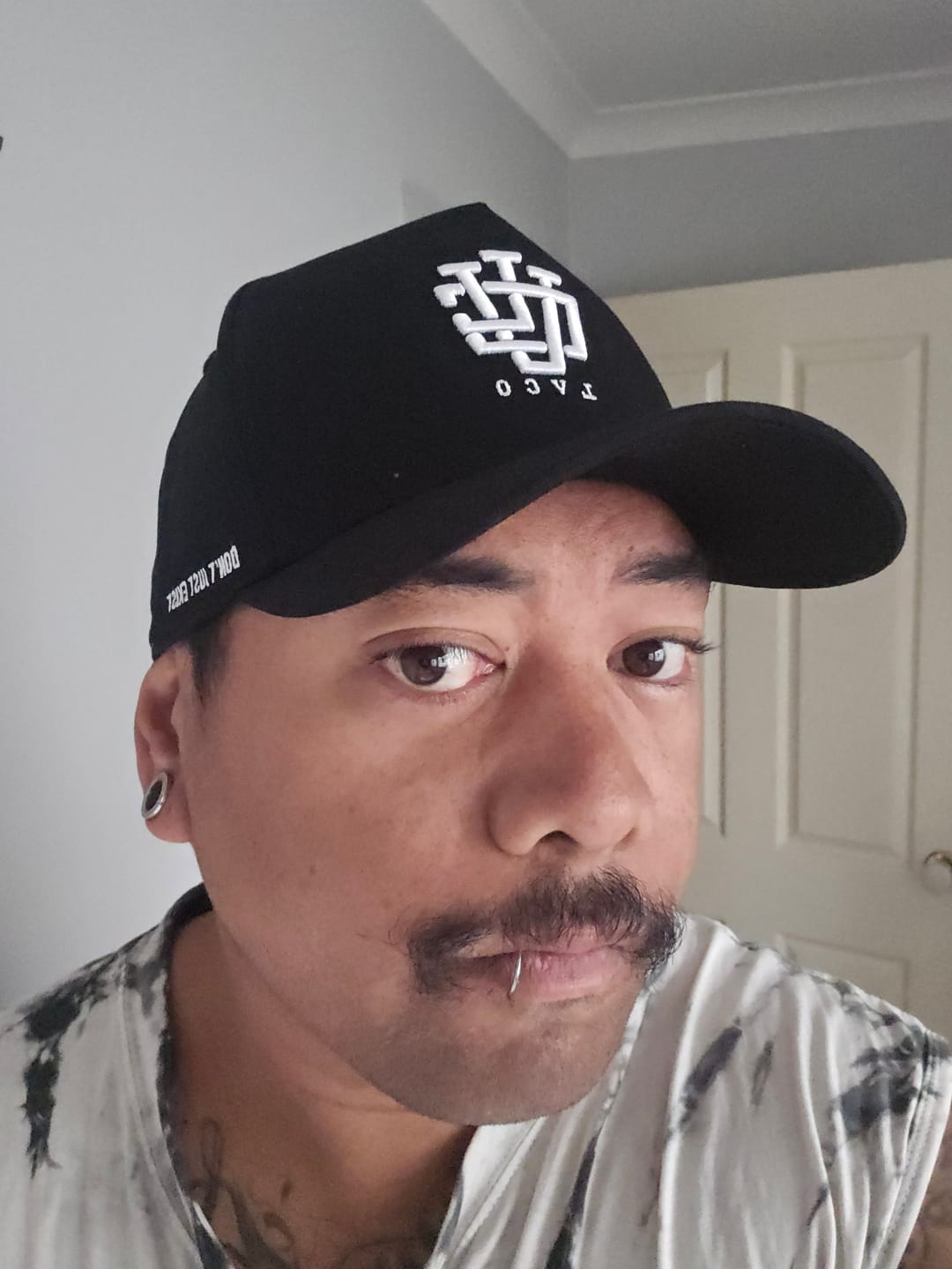 Customer photo review of ULTRA FIT Jet Black A-Frame Snapback