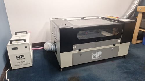 Customer photo review of Special Offer | Monport 80W CO2 Laser Engraver & Cutter (28" x 20") with Autofocus