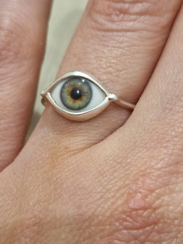 Customer photo review of Custom Mini Eye Ring