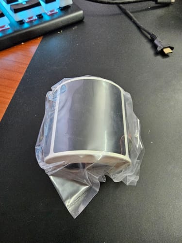 Customer photo review of Thermal Transfer Label Printer Labels for M2