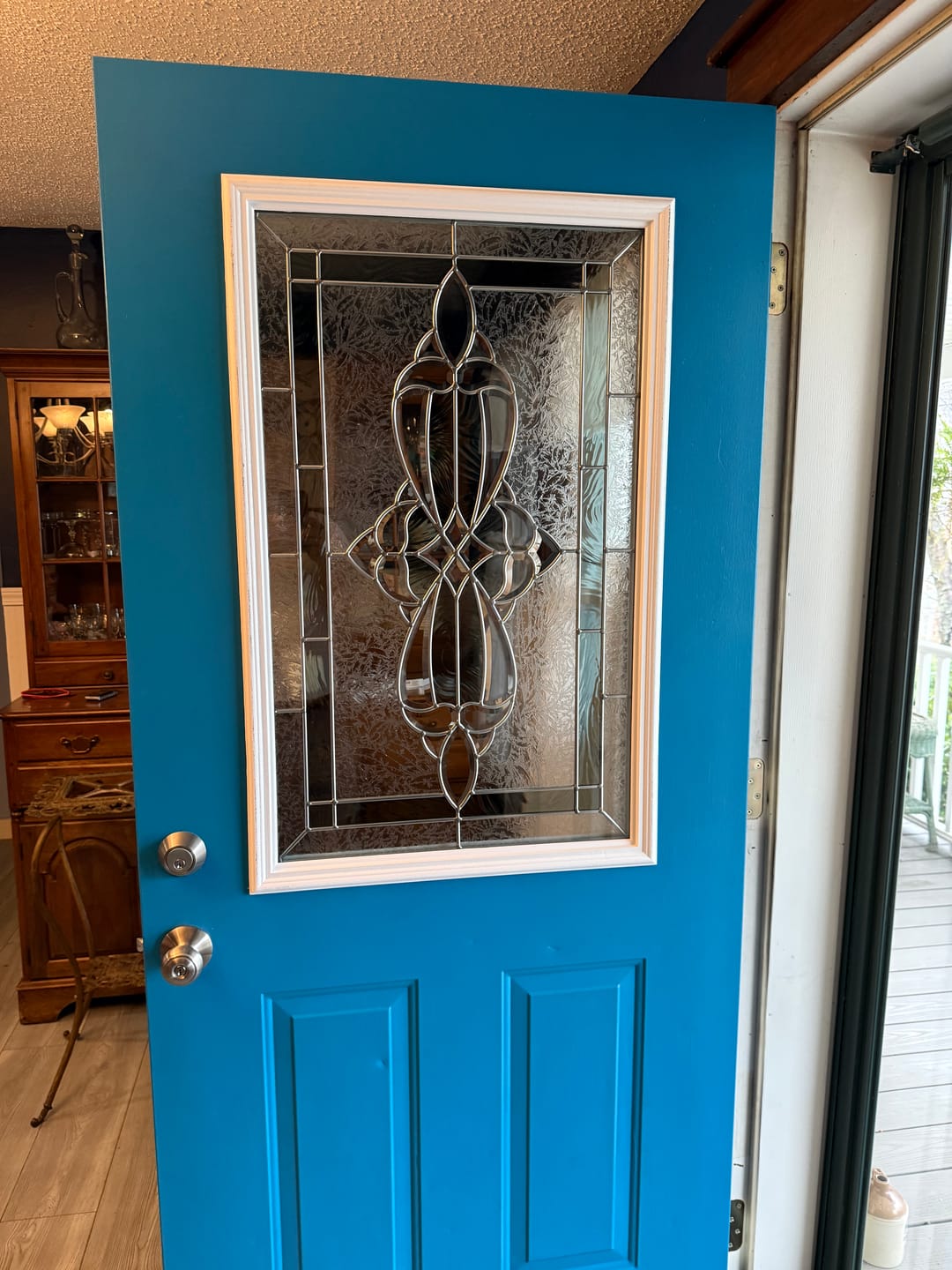 Customer photo review of Wexford Glass and Frame Kit (Half Lite 24" x 38" Frame Size)