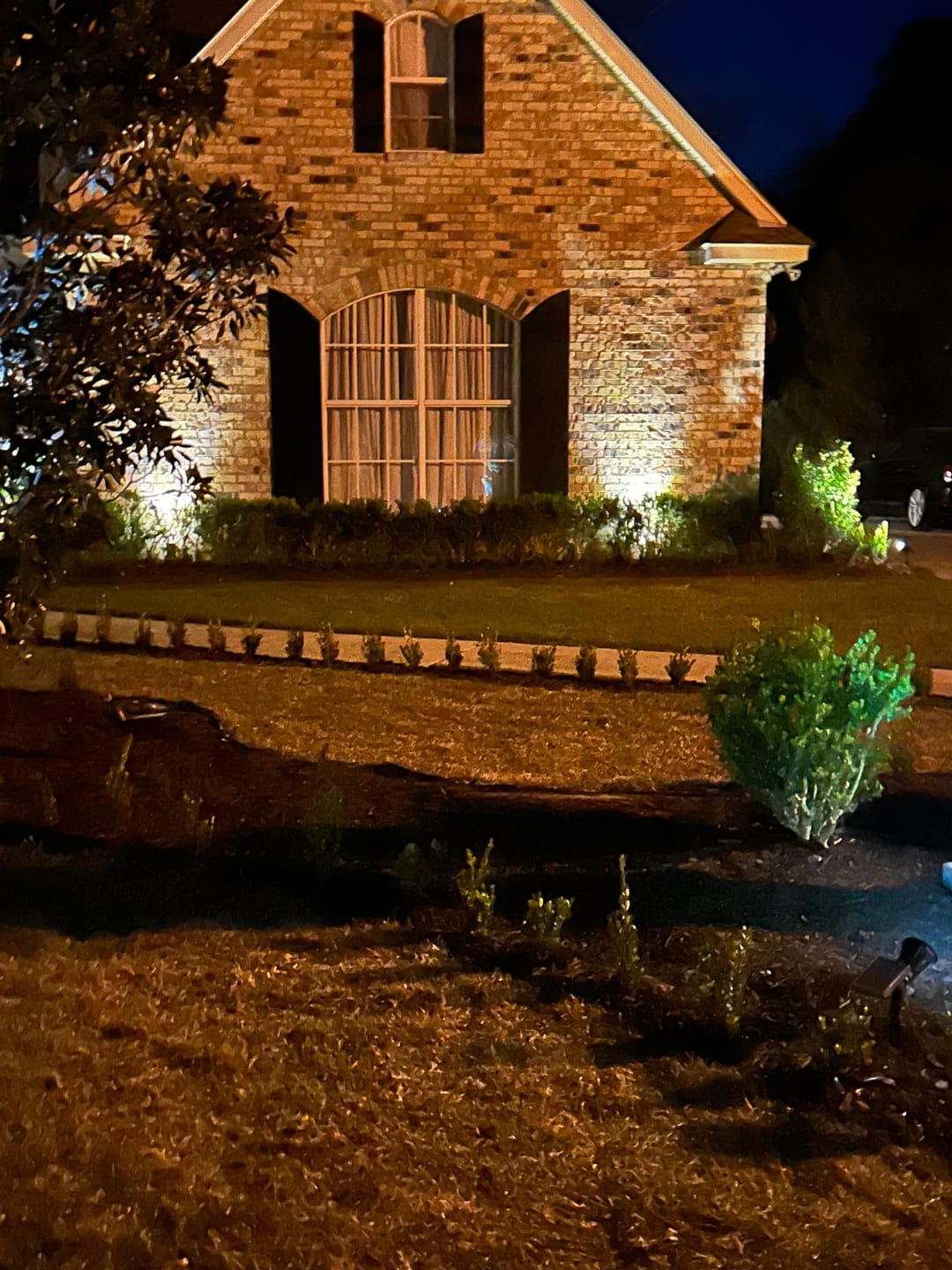 Customer photo review of Warm White Solar Spotlights 20 LED For Garden