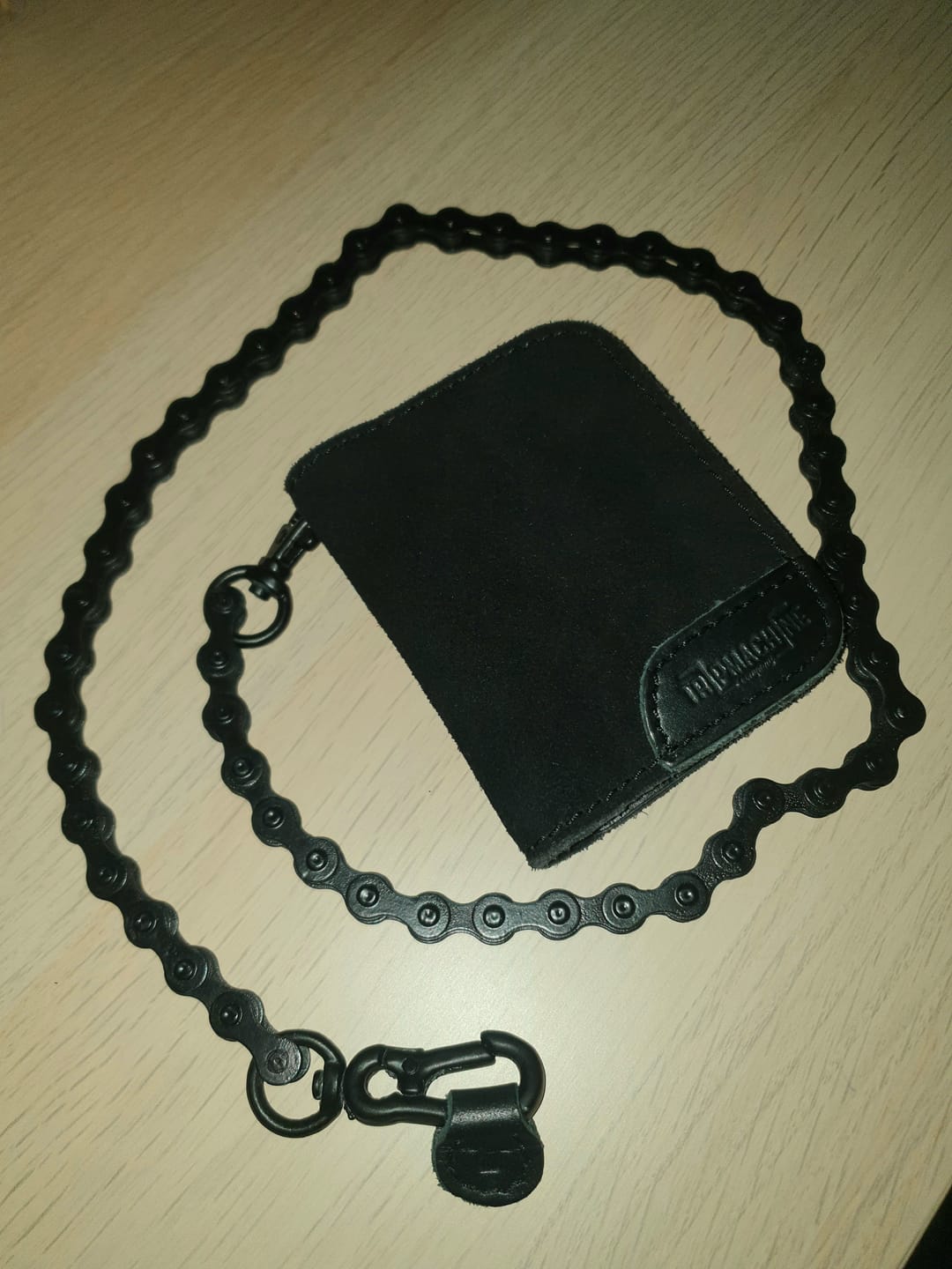 Customer photo review of moto wallet