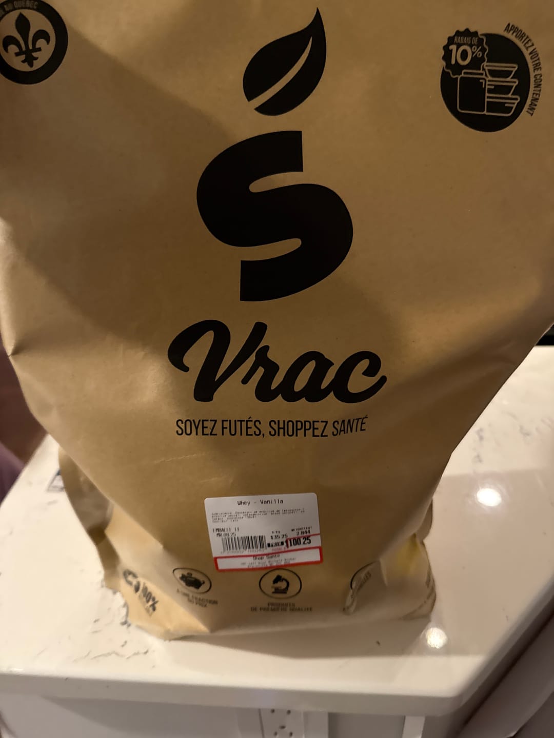 Customer photo review of VRAC - Whey (1lb)