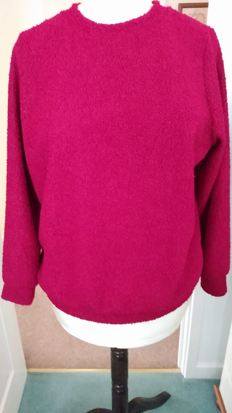 Customer photo review of Plain Sheep Loop Boucle Fabric