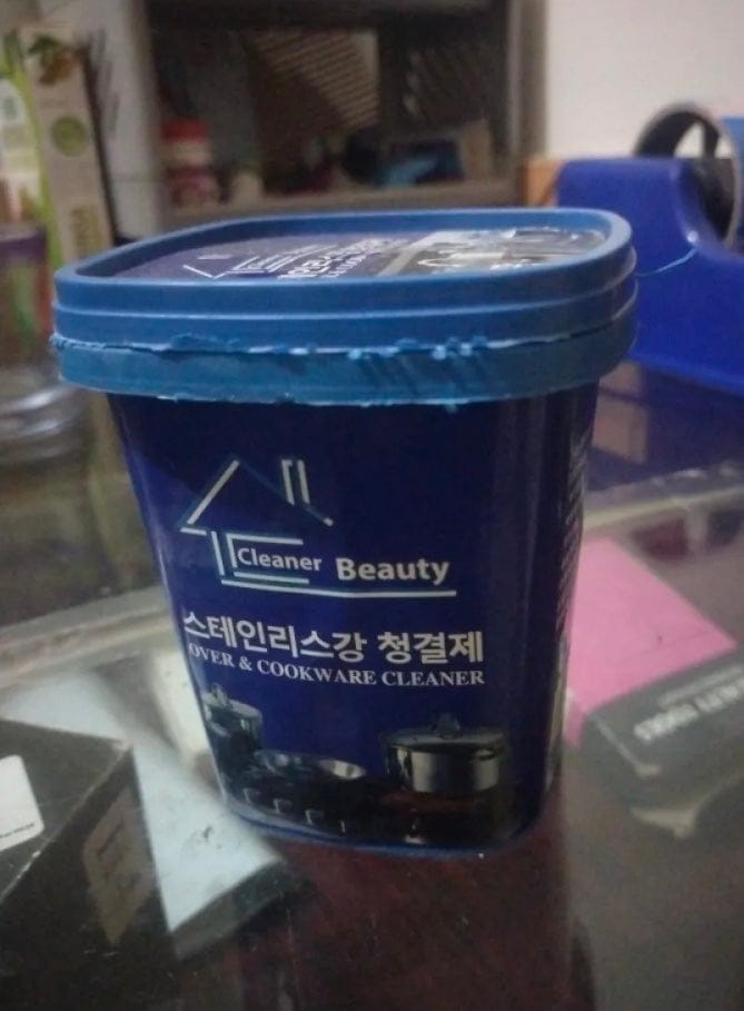 Customer photo review of Korean Cookware Magic Cleaner - (IMPORTED)