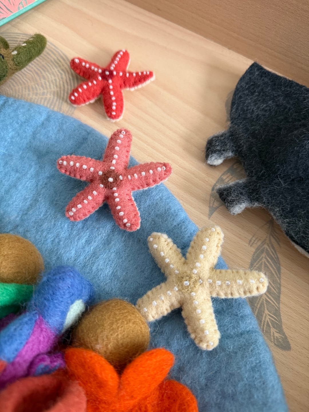 Customer photo review of Felt Starfish - Set of 3